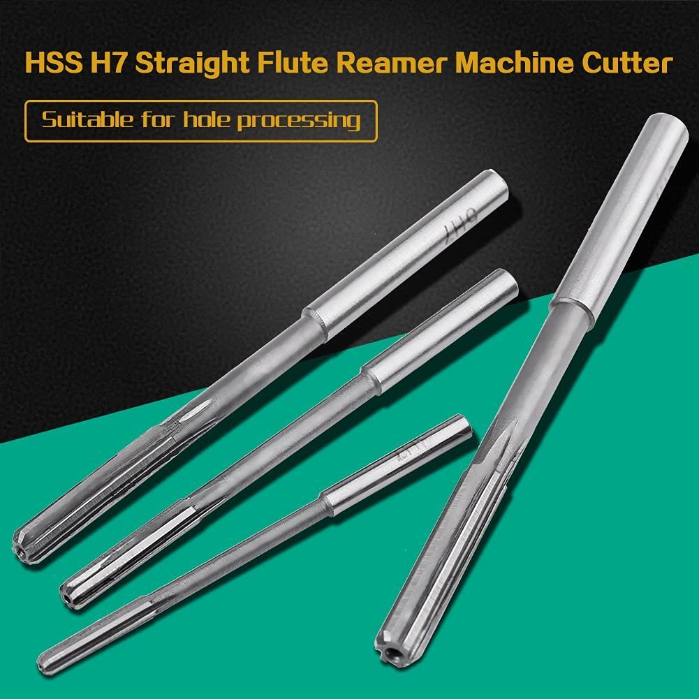 10 pieces of H7 HSS straight reamer machine cutter 3/4/5/6/7/8/9/10/11/12mm reamer set H7