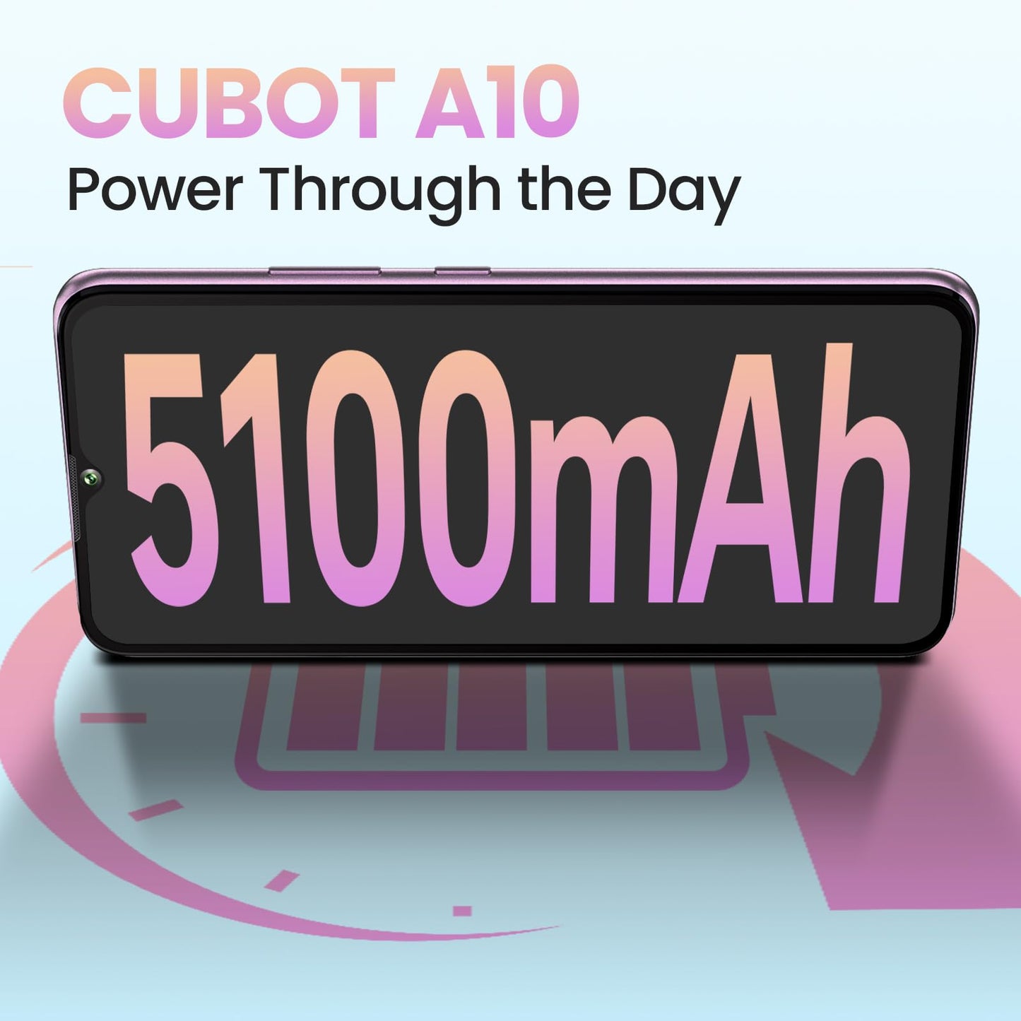 CUBOT A10 phone without contract, 12(4+8) GB+128GB/1TB, Android 14 smartphone affordable, 6.56-inch HD+/90Hz screen, 48MP+16MP camera, 5100mAh, dual SIM 4G unlocked phones, face ID/GPS/OTG