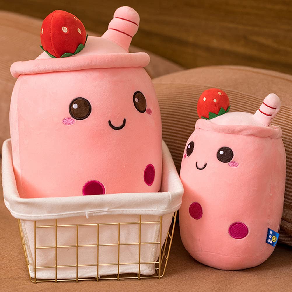Bubble Tea plush toy, Boba plush pillow Creative Bubble Tea stuffed milk tea soft doll Tea cup cushion plush dolls Birthday gift children's toy Christmas gift, 50cm
