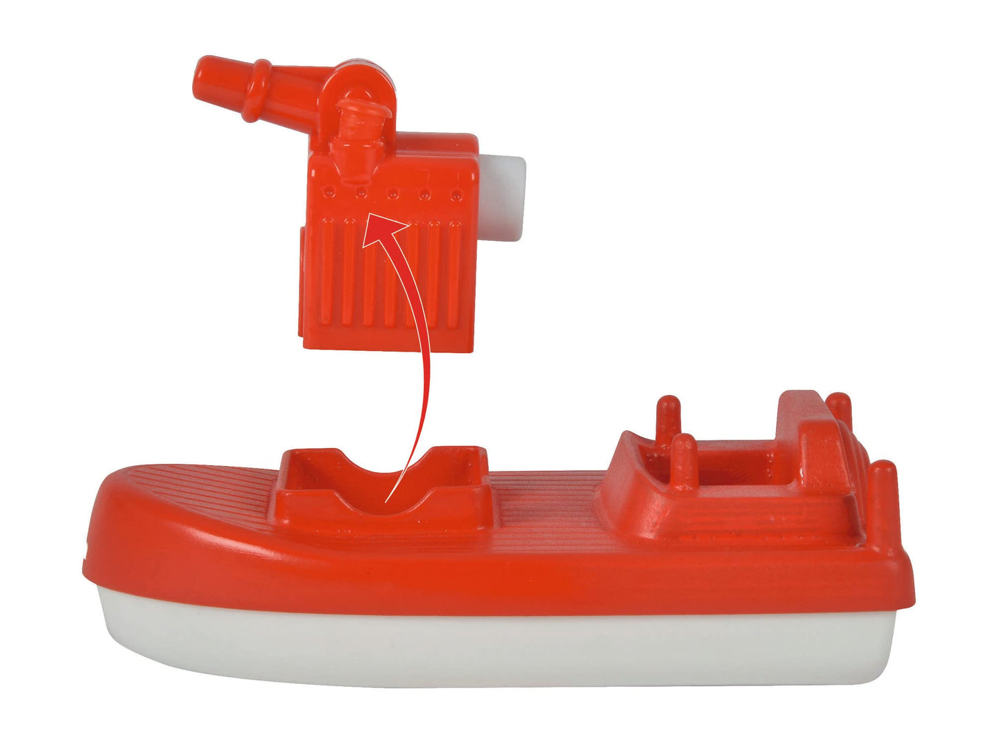 AquaPlay - LockBox - Waterway as a carry case with 27 pieces & FireBoat - accessory for waterways or for the bathtub.