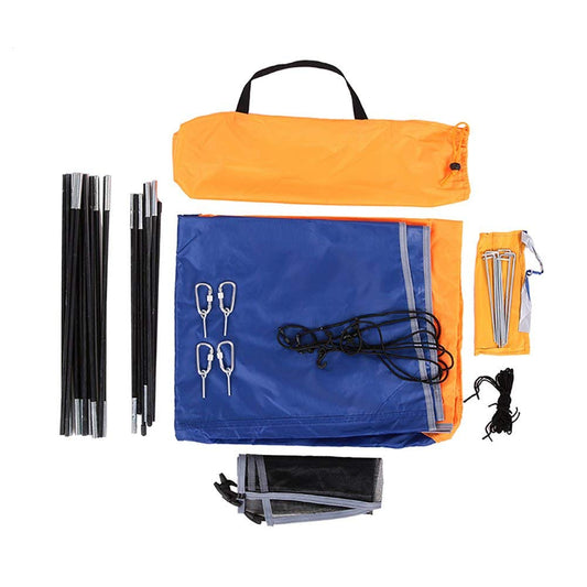 Floating inflatable boat canopy inflatable sun umbrella boat/sailboat canopy top cover fishing tent (navy blue) for 4-5 people.