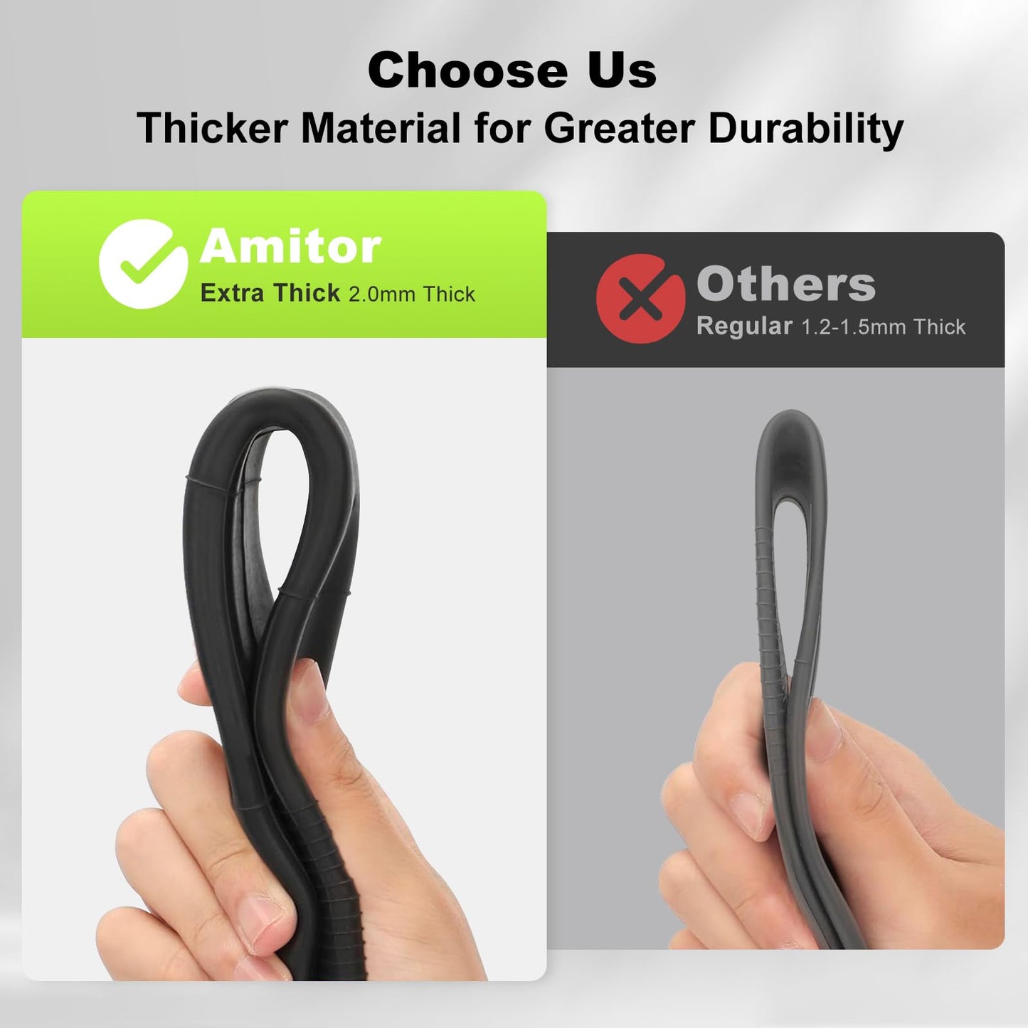Amitor E Scooter inner tube 10x2.50 with 2 tire levers, 10 inch tube durable for Ninebot MAX G30D/G30D 2/G30/G30P/G30LP, 60/70-6.5 tube thickened with silver straight valve, 2PCS