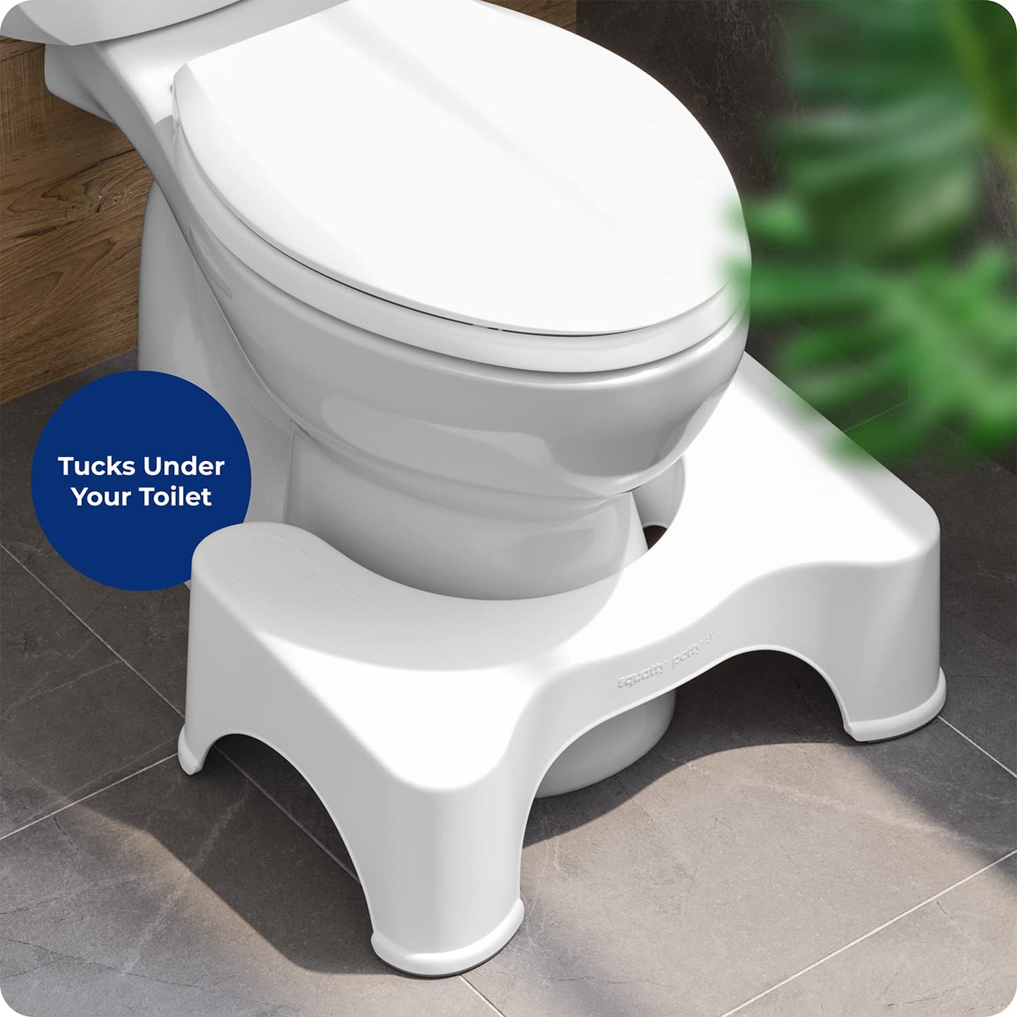 Squatty Potty Original Bathroom Toilet Stool, 7-inch Height, White
