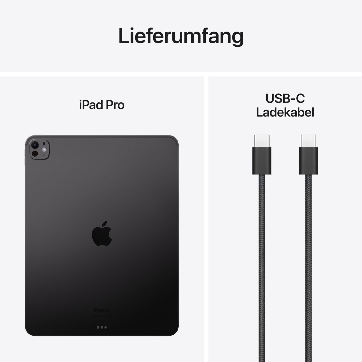 Apple 13" iPad Pro (M4): Ultra Retina XDR Display, 256GB, 12MP Front/12MP Rear Camera, LiDAR Scanner, WiFi 6E, Face ID, all-day battery, standard glass – Space Black.