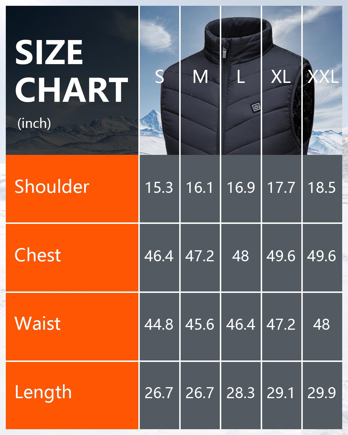 Aunus Heated Vest Electric Heated Jacket for Men Women, Heated Vest USB with 9 Heating Zones, Heated Vest Men Women with 3 Temperature Levels, Black M