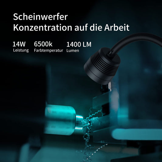 LED work light gooseneck magnetic light LED IP66 waterproof flexible gooseneck light work lamp for machine tools and lathe.