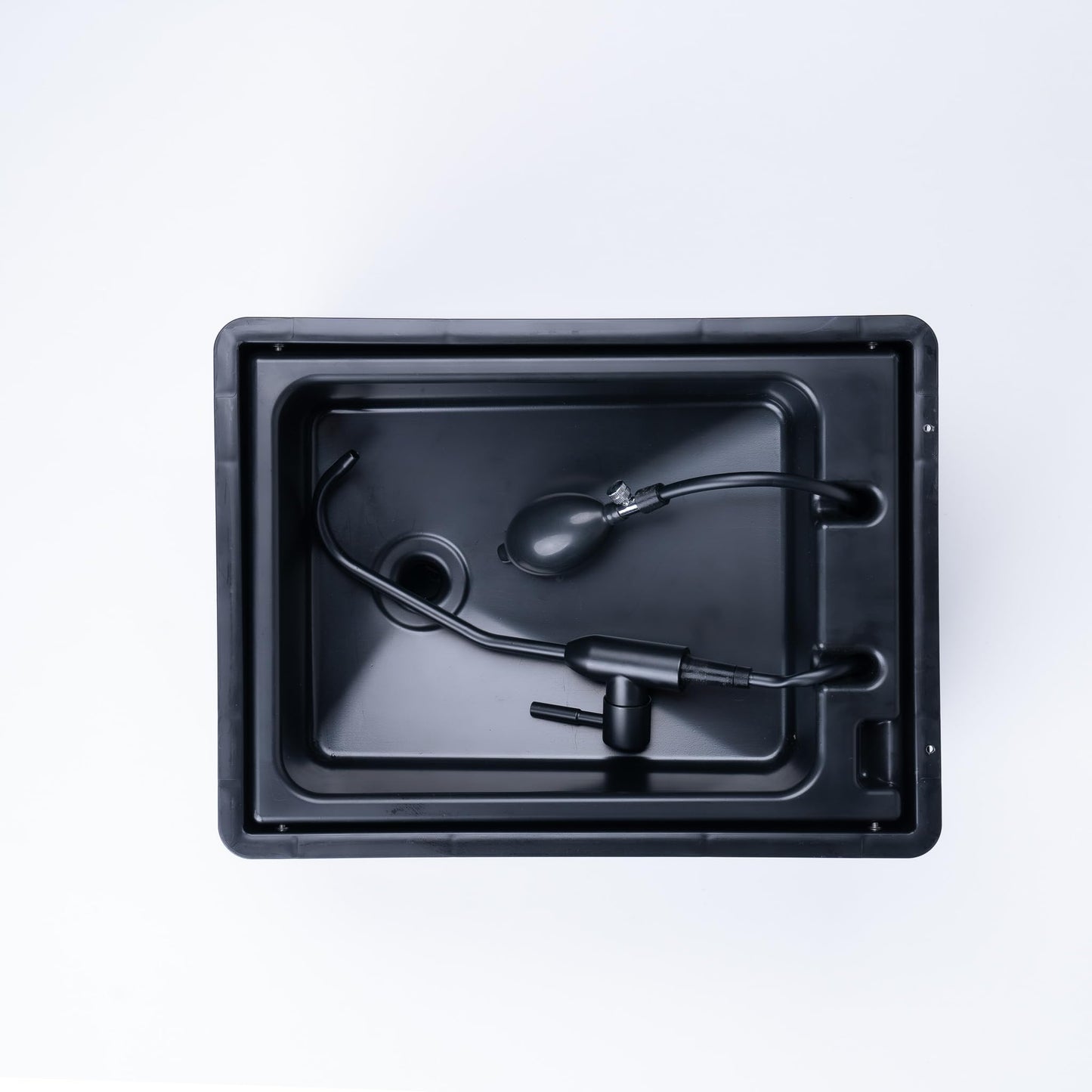 BOXIO - WASH: Portable 40x30 sink, camping washbasin with pump without electricity, camping accessory in Eurobox for van conversion, hairdresser or outdoors at festivals & garden, sink as camping gadgets