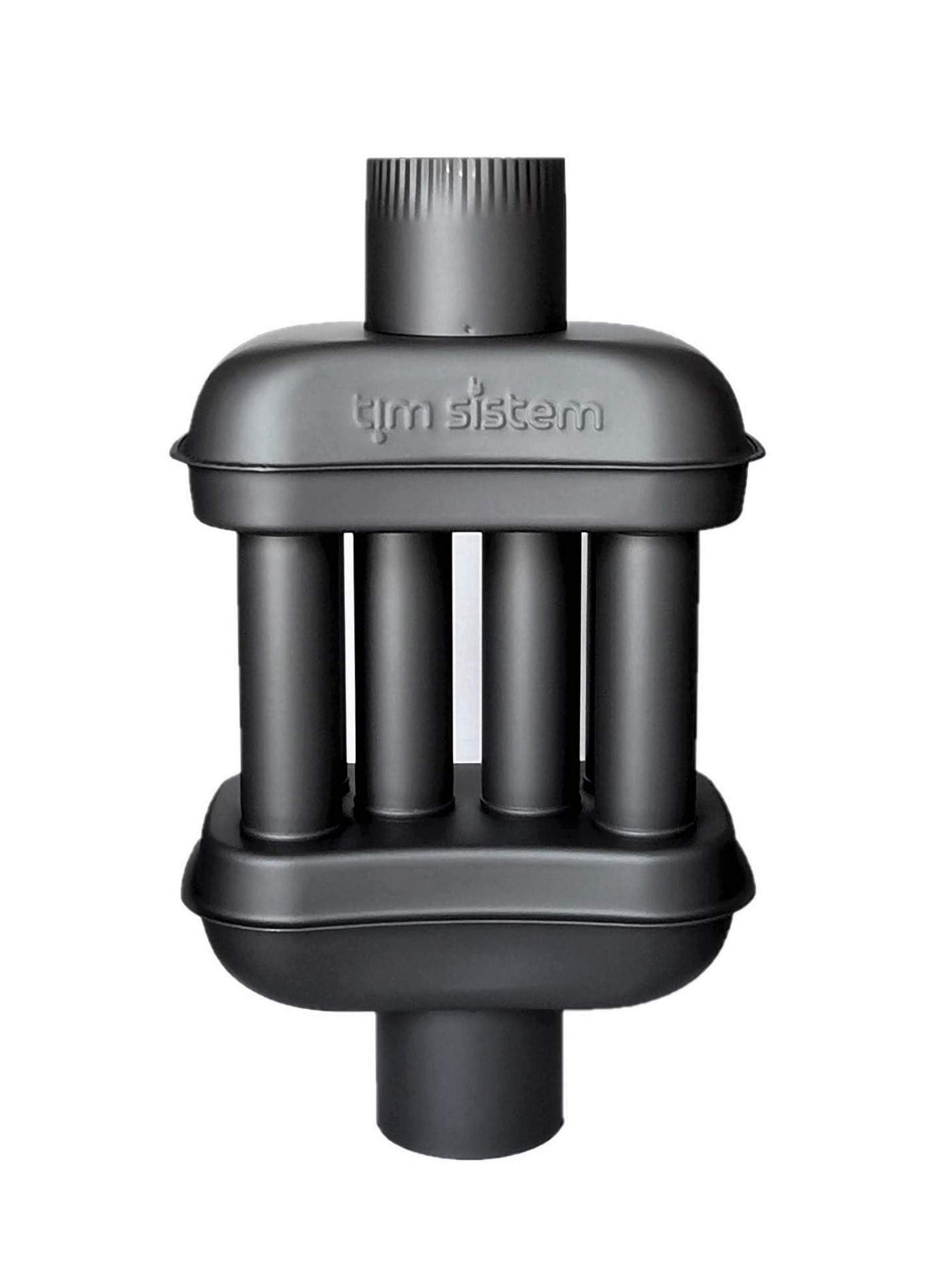 TimSistem 120mm exhaust heat exchanger, warm air exchanger, chimney pipe, smoke gas cooler, exhaust pipe diameter (60 cm)