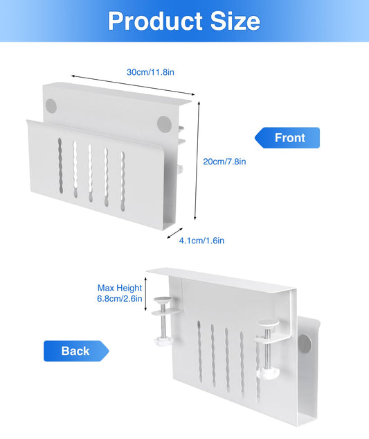 PC stand desk laptop stand side storage side stand laptop stand notebook stand for all laptops and tablets (white, single layer without pen holder)