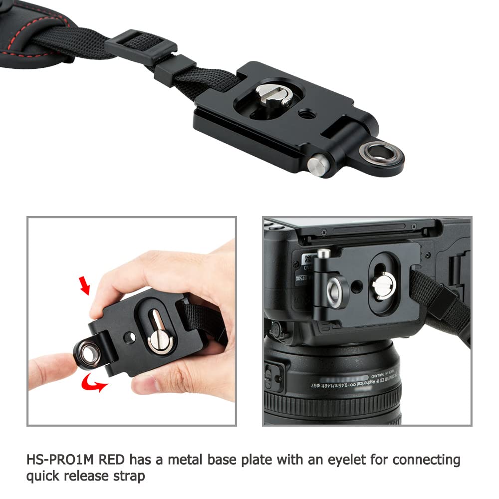 JJC wrist strap for DSLR camera Canon Nikon Olympus Sony Panasonic Pentax (with Arca Swiss Type Plate)