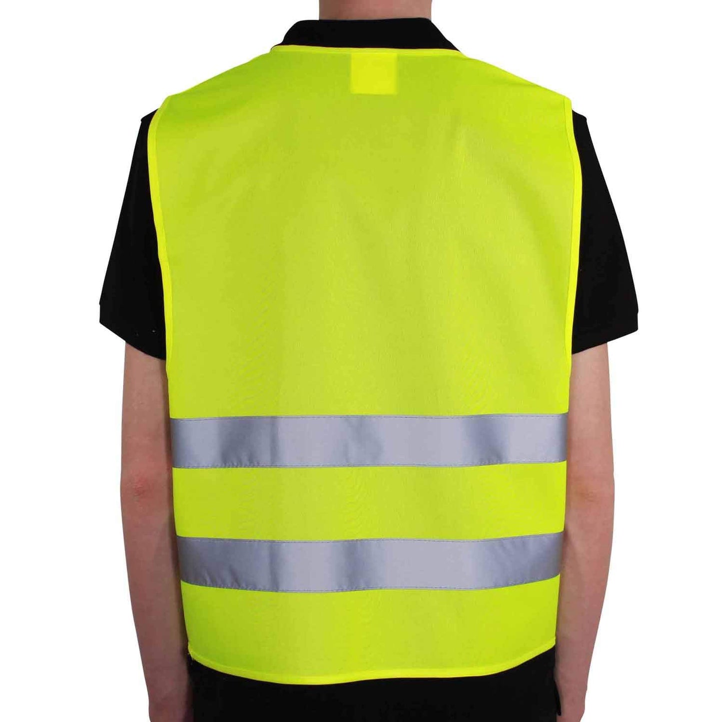 4business 100 pcs High Quality Car Safety Vest yellow EN ISO 20471 Class 2 for adults Unisize TÜV-tested washable