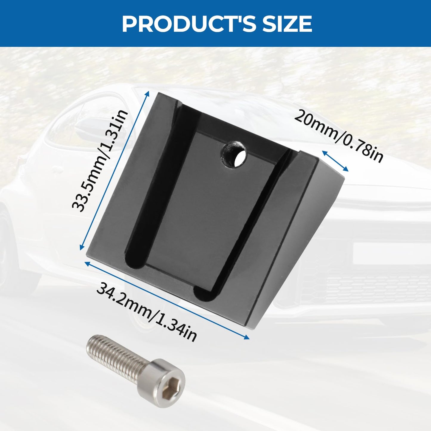 Alpha Rider car rearview mirror riser for Toyota GR Yaris 20+, aluminum mirror extension rearview mirror adapter kit riser.