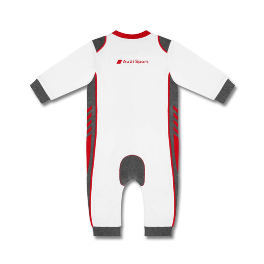 Audi Collection 3202200301 Racing Sport Baby Onesie, white, Size: 62/68