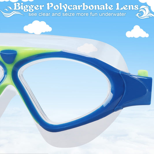 Winline swim goggles for adults and kids with anti-fog, leak-proof design for clear vision and UV protection. Professional swim goggles for men, women, boys, and girls.