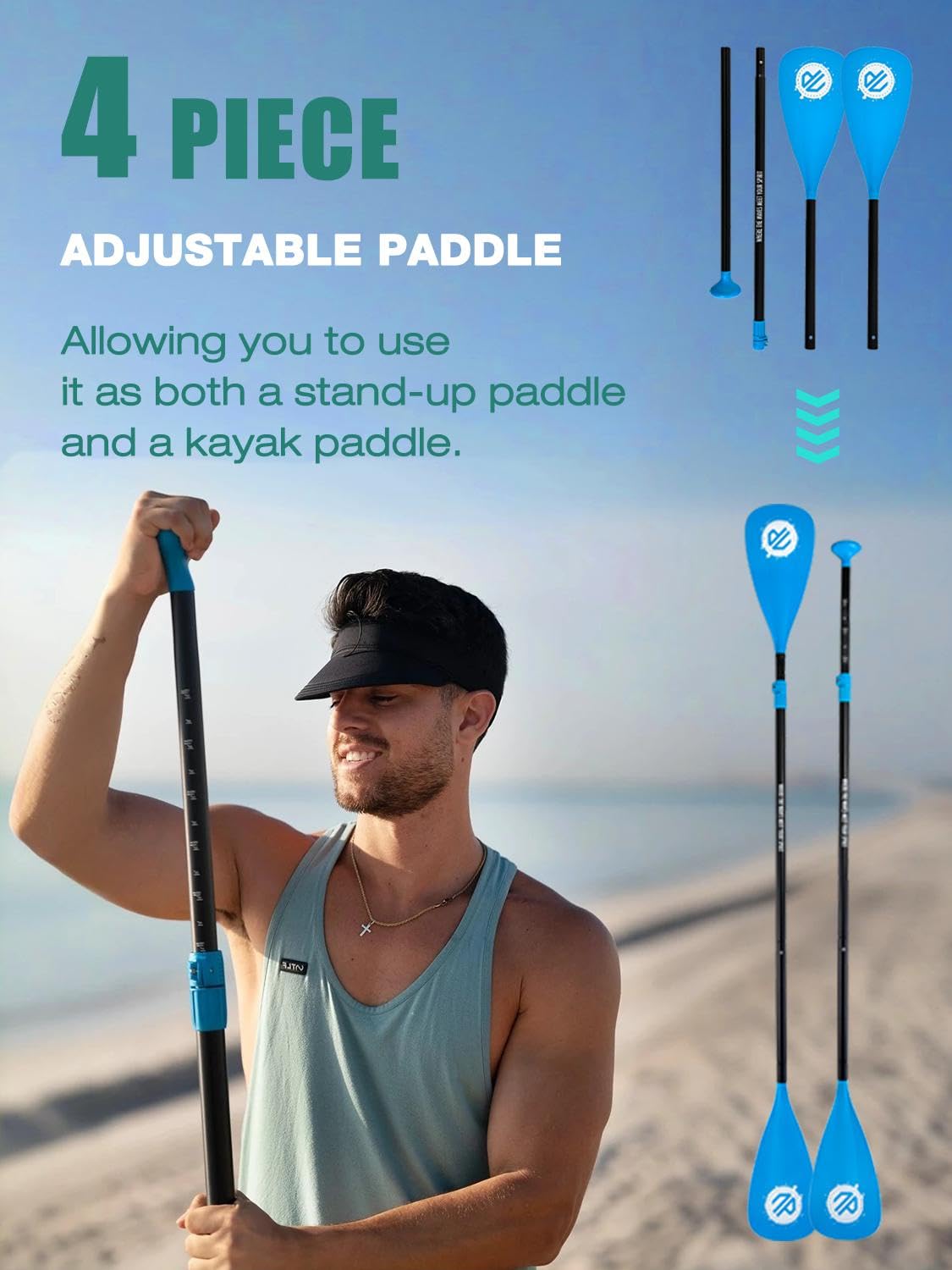 Niphean (Extra Large) Stand Up Paddling Board, SUP for 2+1 persons/families, SUP board with beginner-friendly balance wings, waterproof phone case, Stand Up Paddle Board for Adults, gift ideas