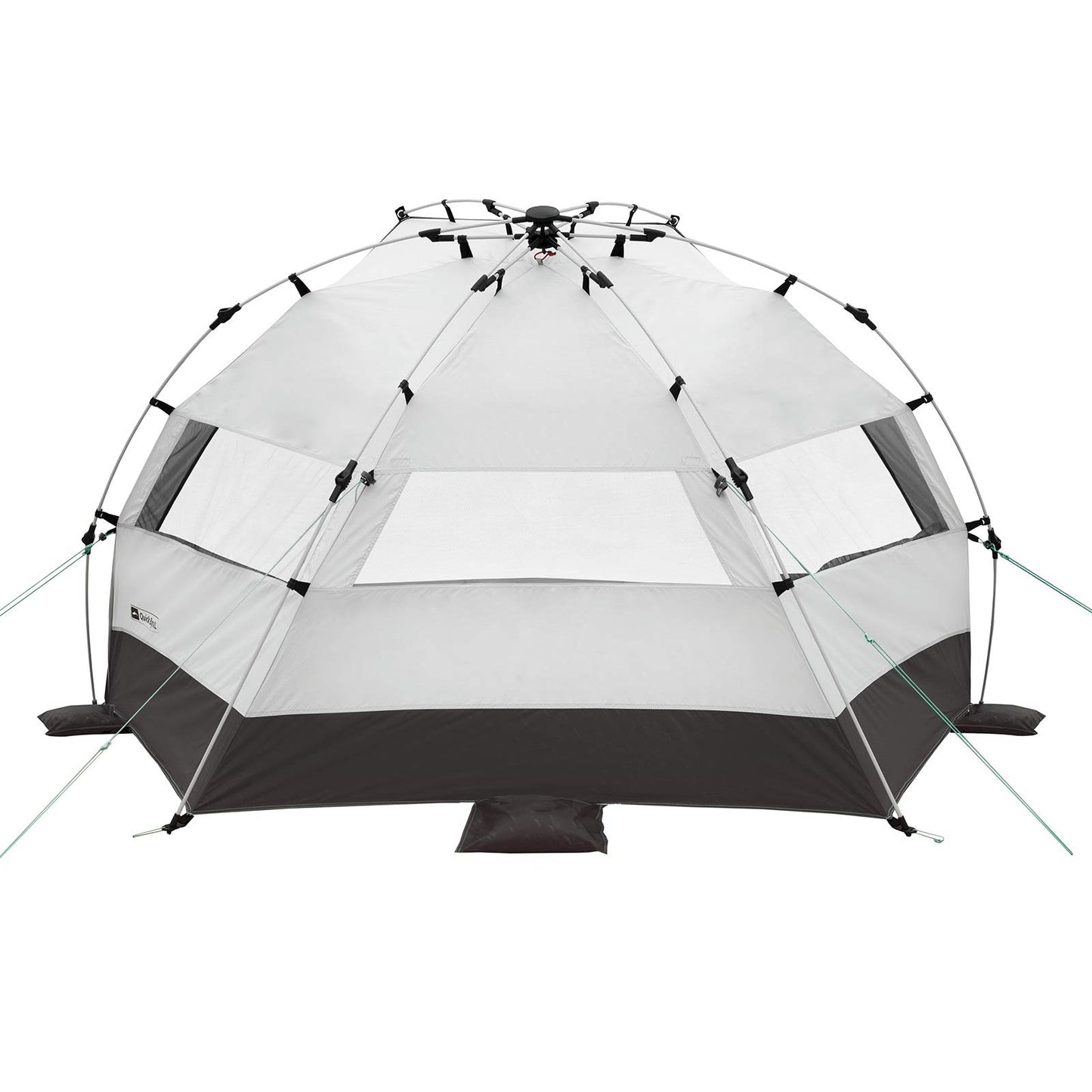 qeedo Quick Bay Pro beach tent with UV protection (UV80) beach shelter, Quick-Up system - Warmgrey