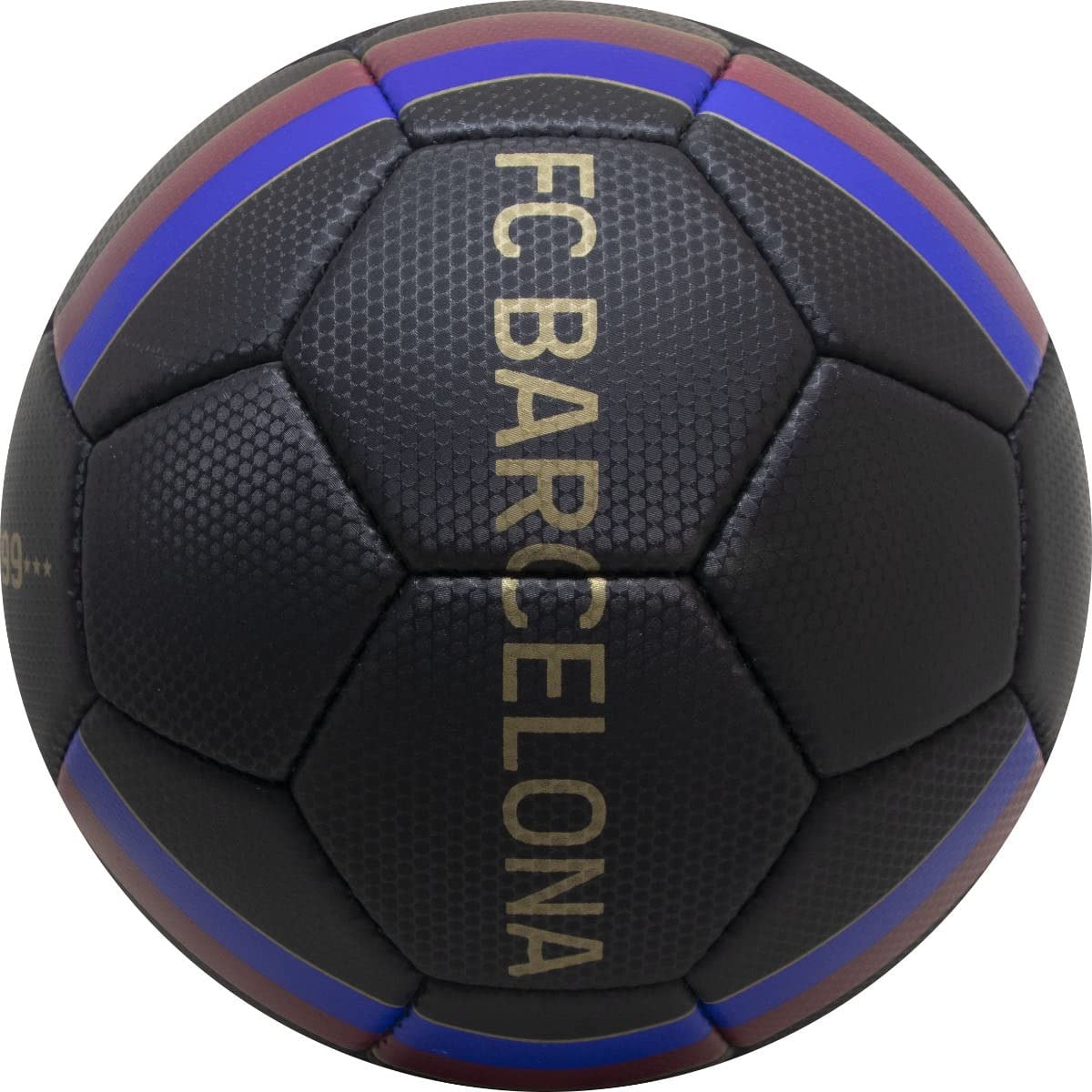 Roger's official football Barcelona Blaugrana. Black, gold, red, blue. Suitable for adults and children (size 5, large).
