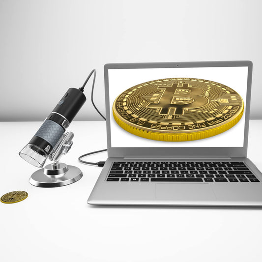 Bysameyee 4K 3840x2160P Wireless Digital Microscope, Handheld HD USB Microscope Inspection Camera Endoscope 40x-1000x Magnification, Compatible with iPhone iPad Android Phone Tablet Windows Mac PC