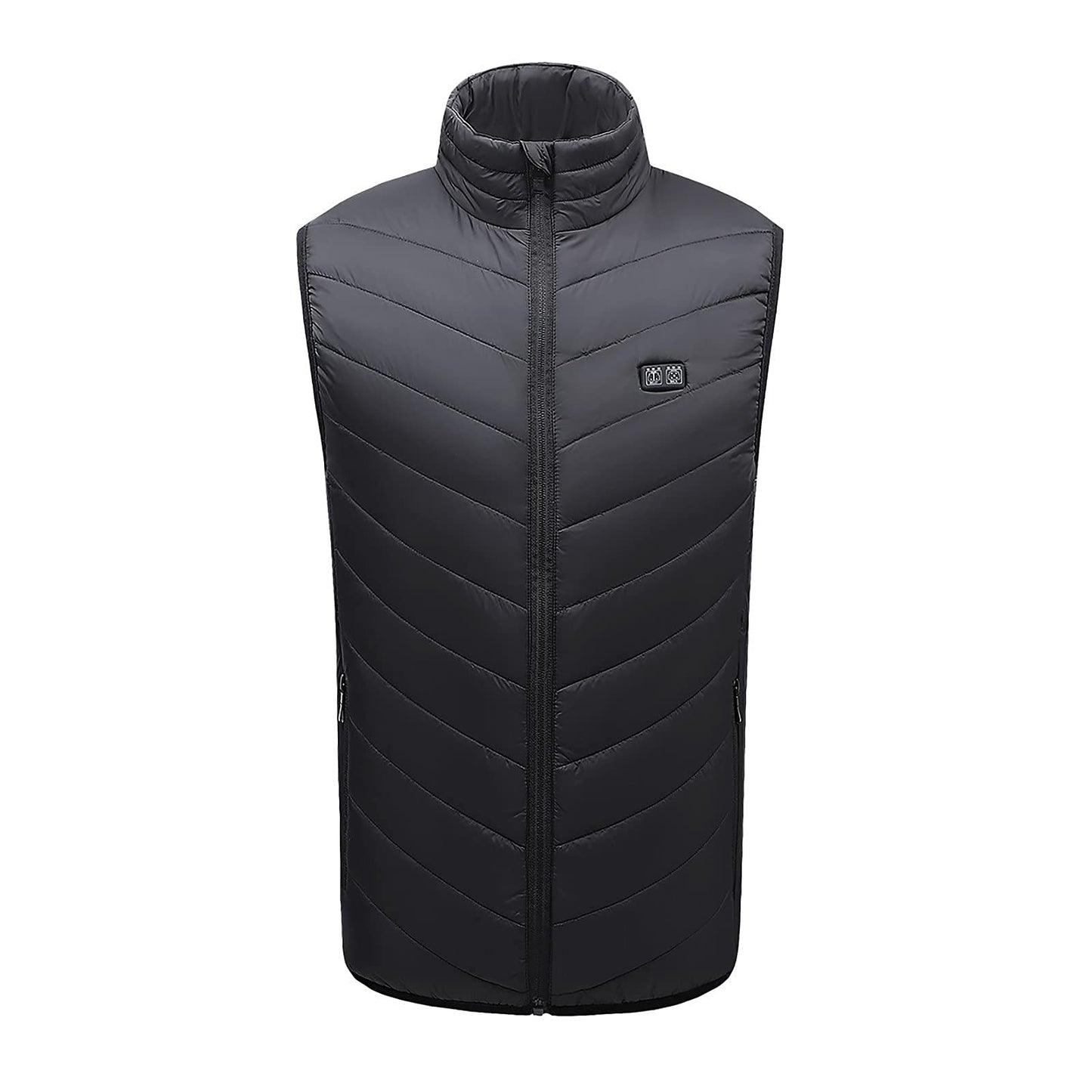Ayhuang Upgrade Electric Heated Vest 11 Heating Zones Heated Jacket for Men Women USB Rechargeable Down Heated Vest Quilted Vest Winter Warm Vest Camping Outdoor Hiking Heat Jacket (3XL, Black)