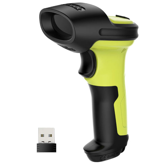 Inateck Barcode Scanner Wireless 2.4 GHz, 35m range, automatic fast and accurate scanning, 180 days standby time, BCST-60