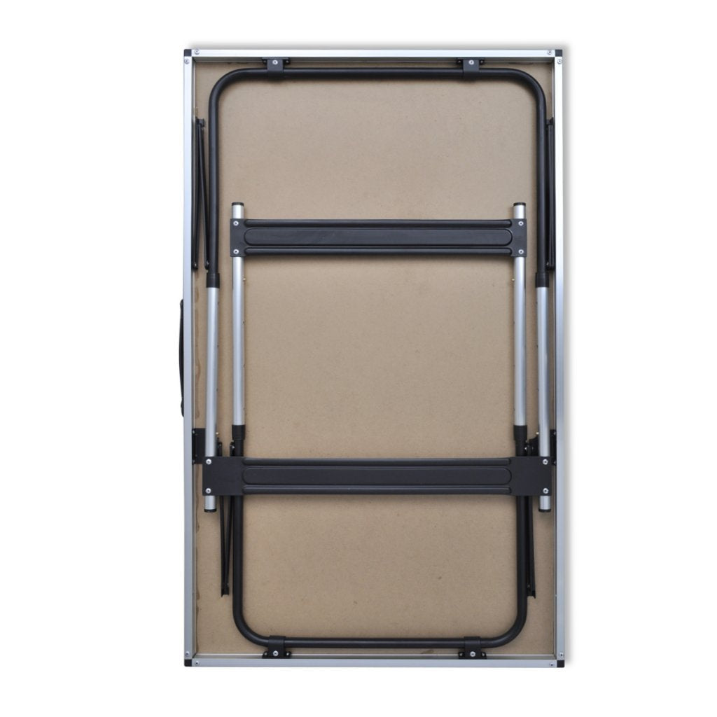 Anself wallpaper table multifunction table foldable black 3pcs. Adjustable height 73/80/87/94 cm.
