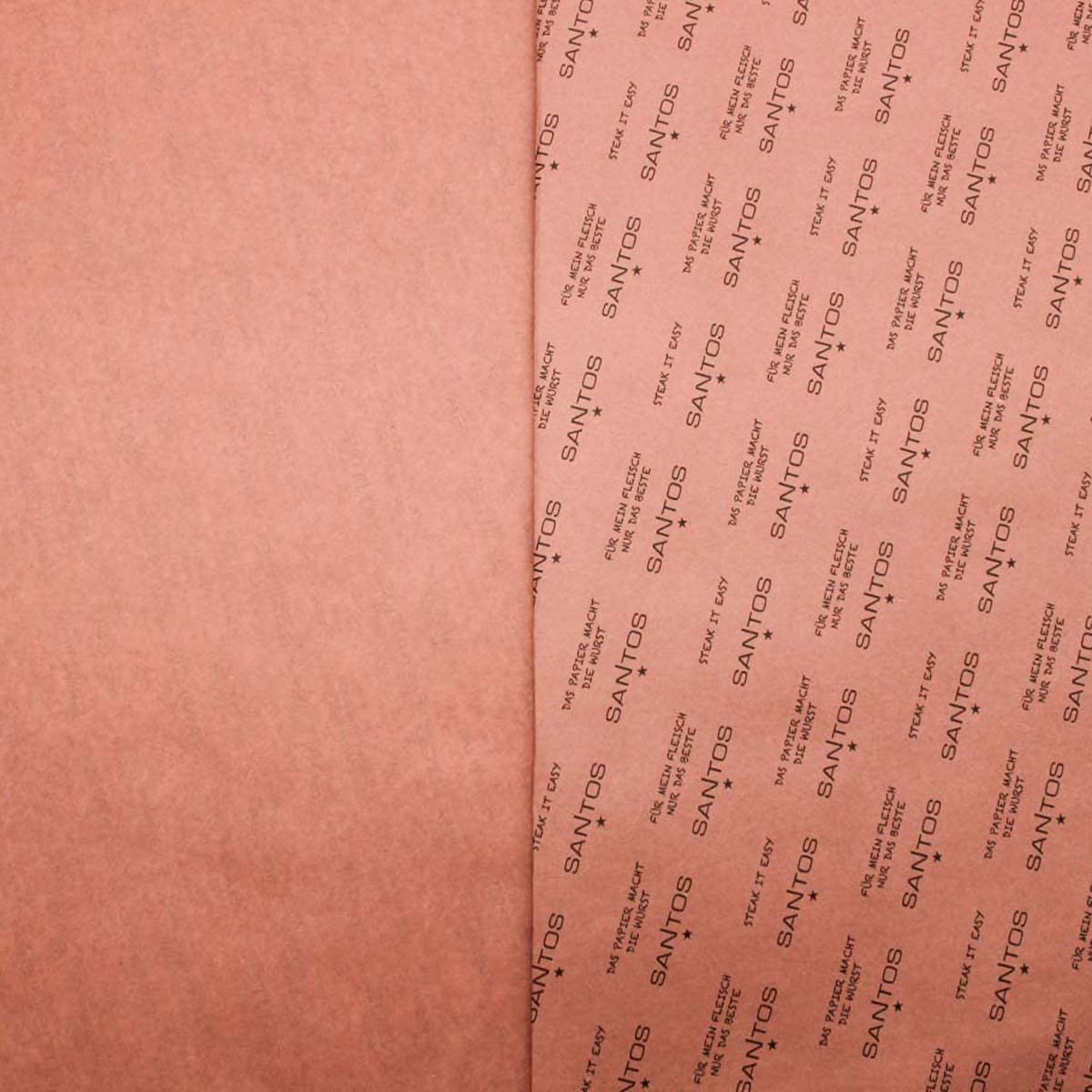 SANTOS original Pink Butcher Paper Roll - 60cm x 45m - sturdy & uncoated butcher paper - perfect for long cooking jobs, smoking, and low and slow grilling
