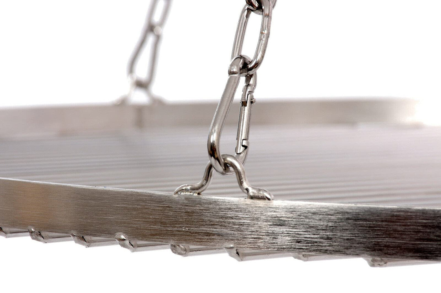 Grill grate Ø 70 cm with chain stainless steel 5 mm grill rod thickness 14 mm rod spacing for swing grill BBQ tripod