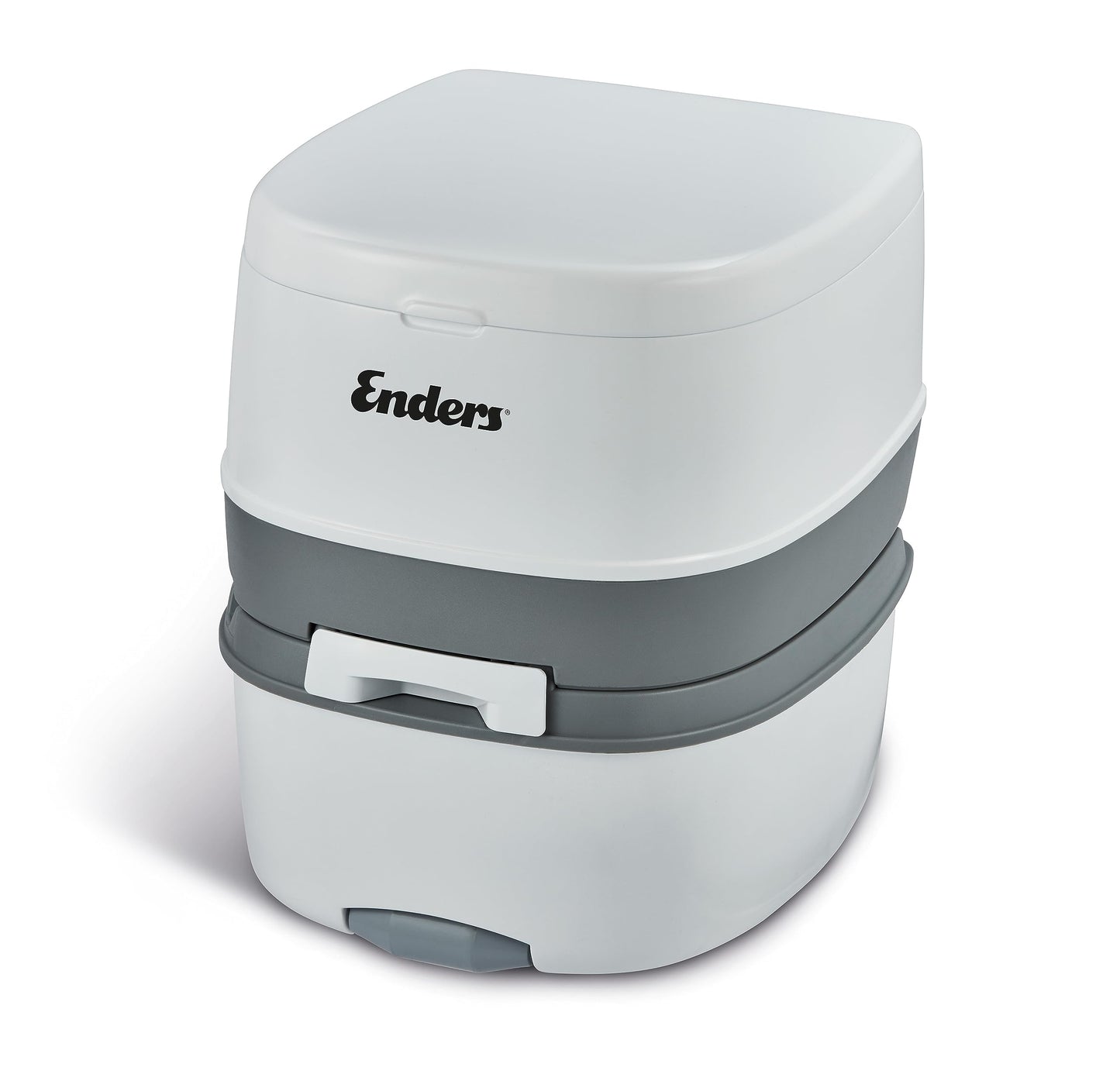 Enders Camping Toilet SUPREME Mobile WC Chemical Toilet, integrated holder for toilet paper, flush and waste tank, with ventilation button, comfortable seating height of 44cm #4999