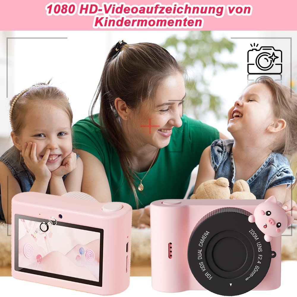 Camera 48MP 1080P HD Video Camera, Selfie Touchscreen Camcorder, WiFi Digital Camera with 32GB SD Card, Christmas Gifts for.