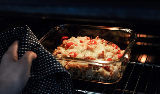 LOCK & LOCK glass food storage containers with lid, set of 3 rectangular & large - OVEN GLASS - fridge & freezer safe - casserole dish oven & microwave safe