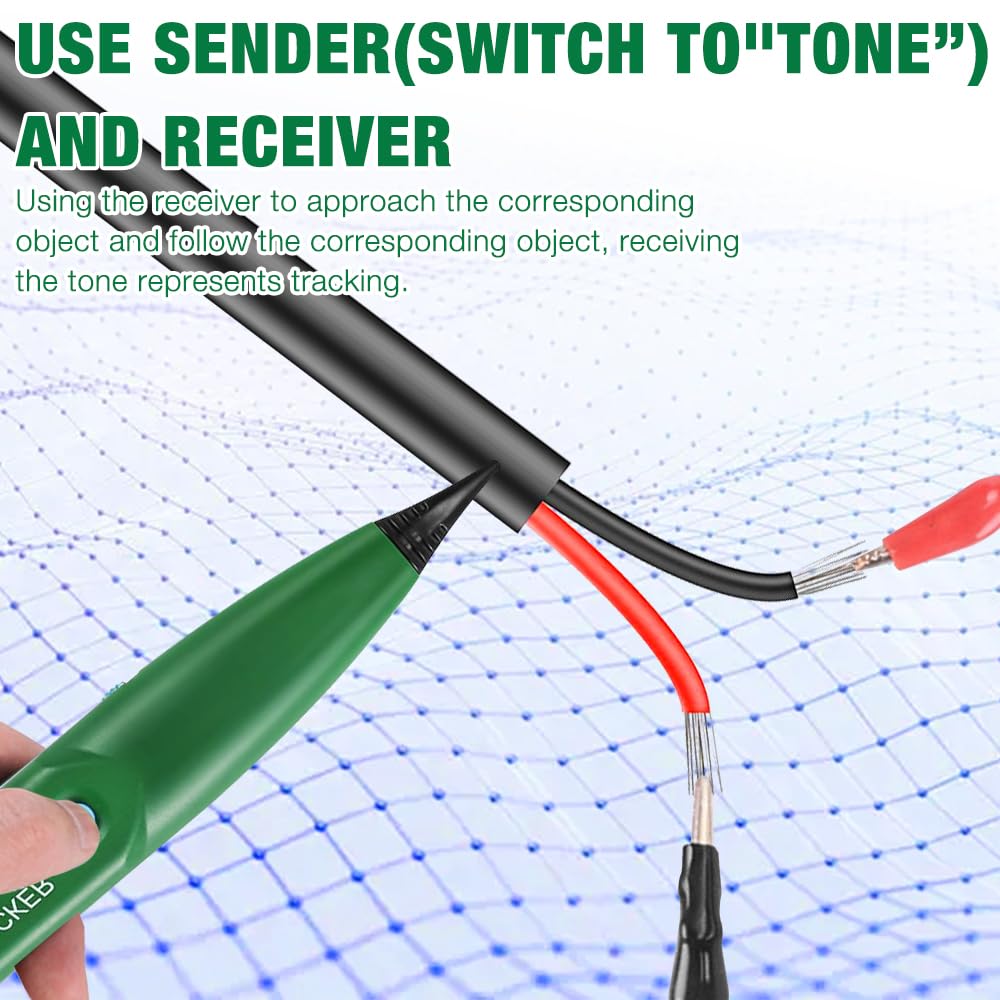 Wire break locator for robotic lawn mower, cable tracker, cable finder, cable tester, wire tracer, circuit tester, telephone line tracker for network maintenance, continuity test circuit traversal.