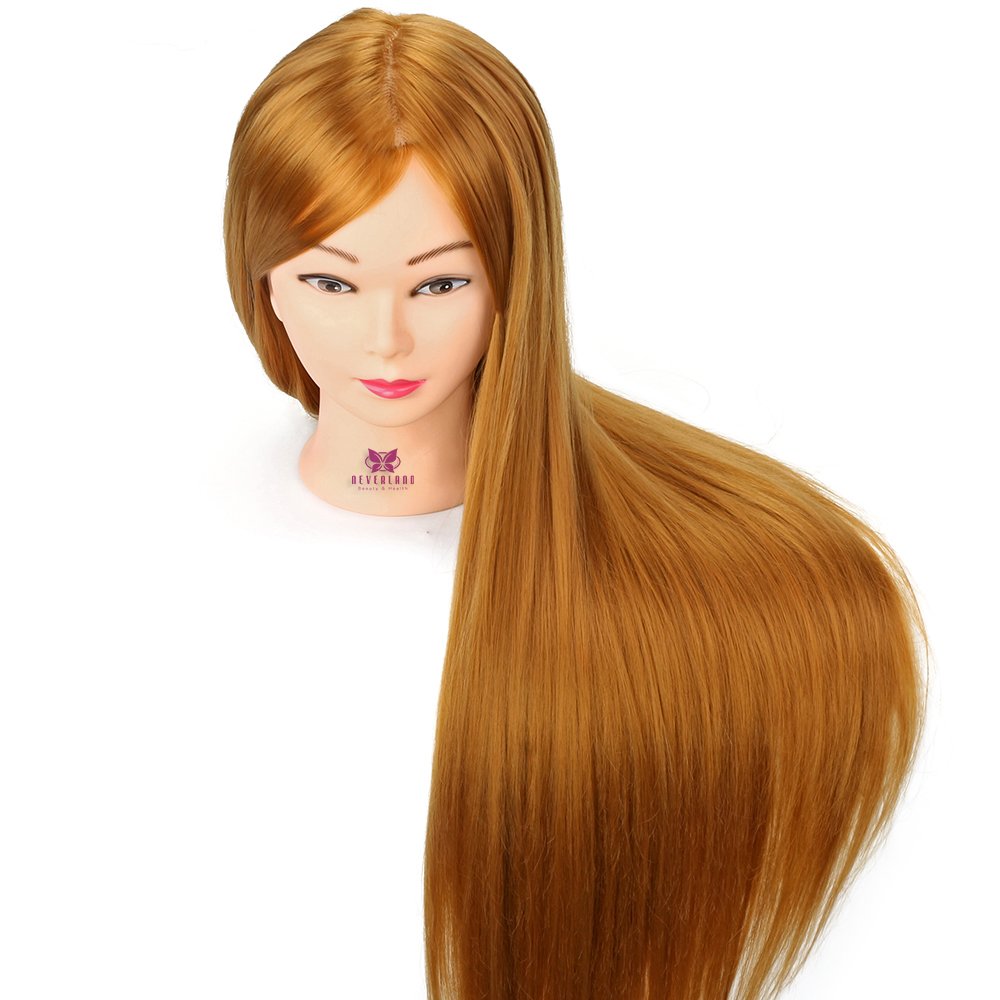 Training heads Neverland 30 inches 100% synthetic hair salon practice mannequin with clamp.