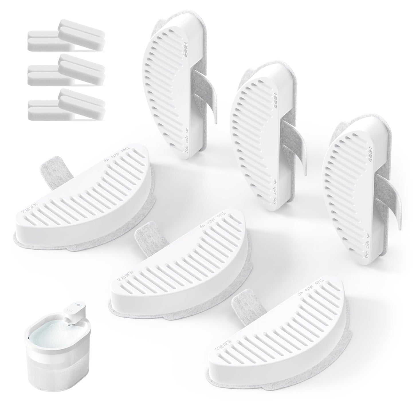 uahpet Filter Cat Fountain 6 Pack, Filter Drinking Fountain for Cats and Dogs, Cat Fountain Replacement Filters Circulating Filtration System with 6 Layers