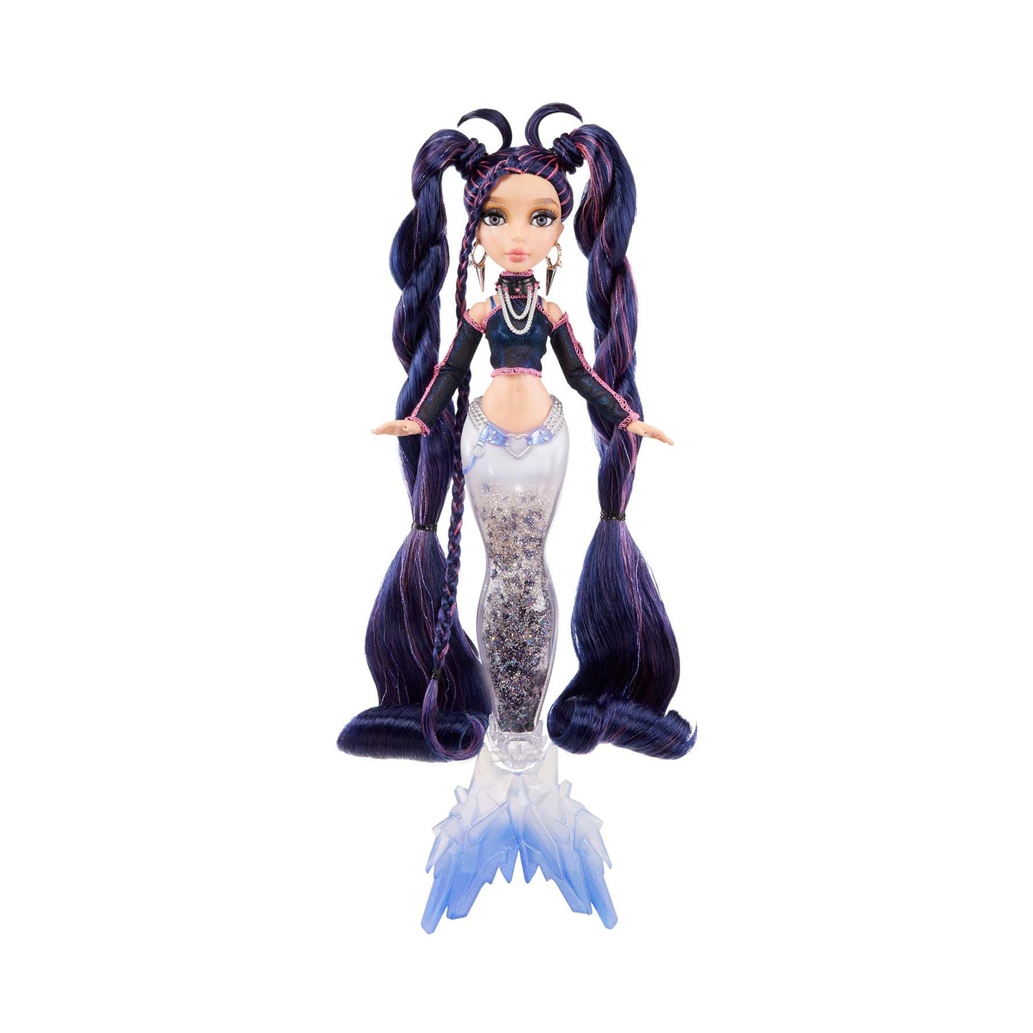 Mermaze Mermaidz Winter Waves - NERA - Mermaid doll with color change fin, glitter-filled tail, and accessories - For kids and collectors aged 4 and up.