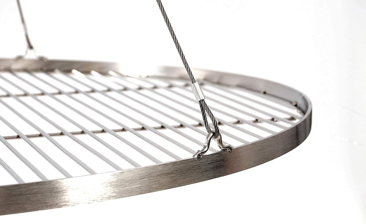 80 cm stainless steel grill grate for tripod swing grill BBQ grill. New with rope.