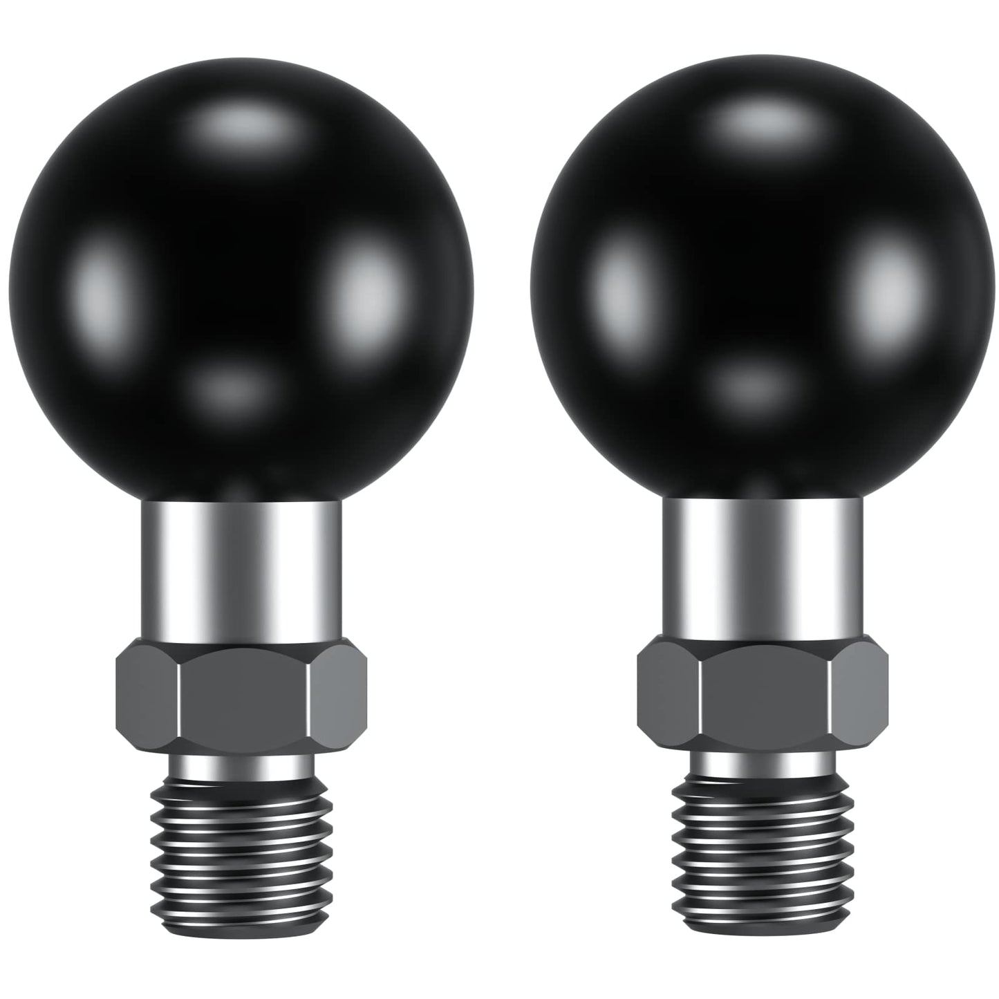 BRCOVAN 2St, 1 inch ball adapter with M10 x 1.25 thread post Compatible with RAM Mounts B Size 1'' ball double socket arm