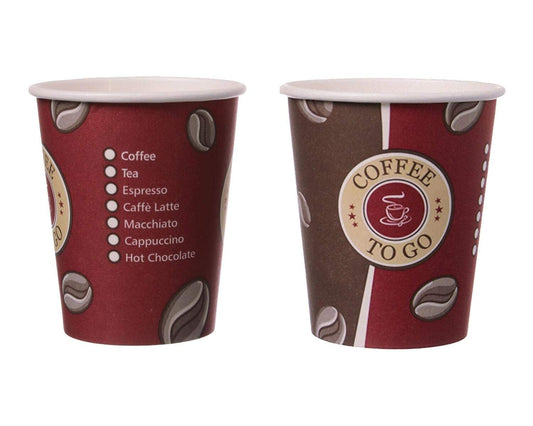 400 pcs. Coffee cups Topline, "Coffee to go", coated paper, 8oz., 200 ml