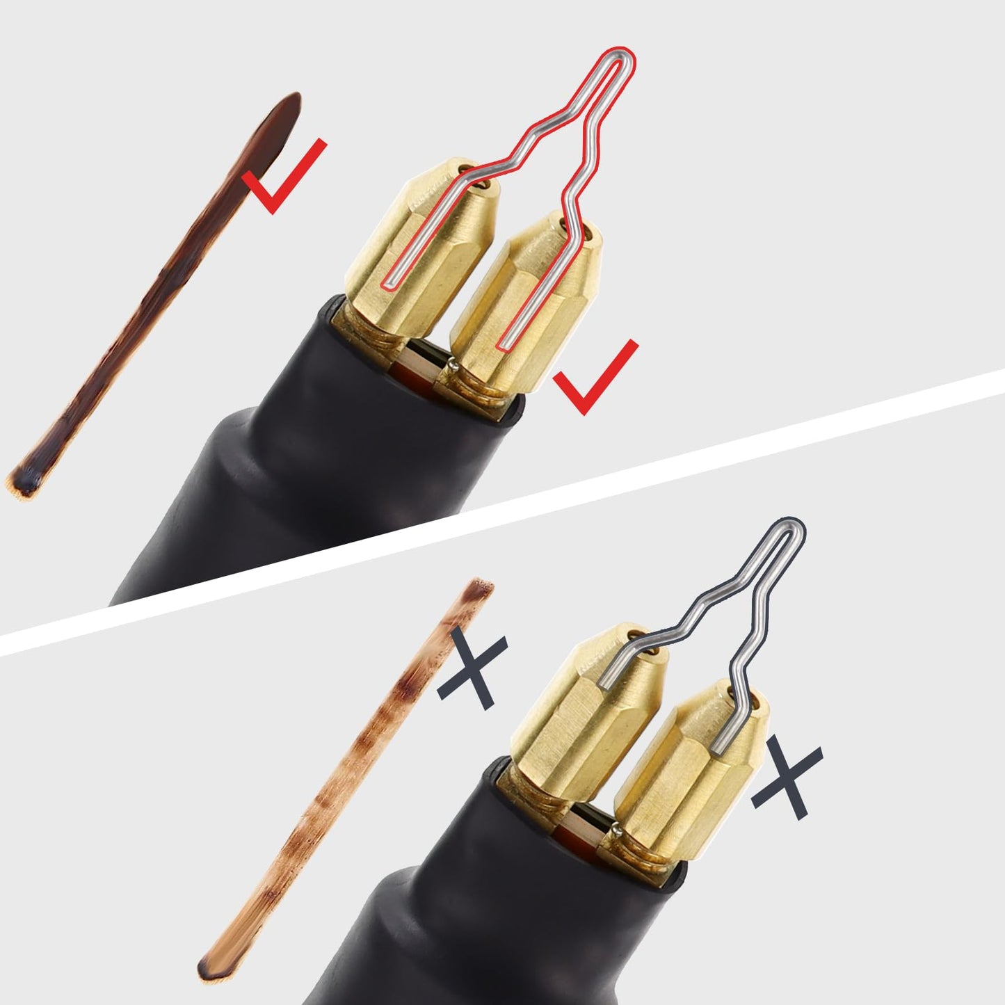 TEKCHIC wood burning kit, TEKCHIC 60W wood burning pen set with two wood burning pens, 20 wire tips, temperature adjustable wood burning tool for carving in black, 3-pin UK adapter.