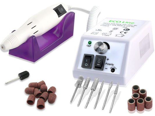 InstrumentsNRW Foot care device Callus remover Special foot care set for milling pedicure as a set with diamond grinder and sanding caps