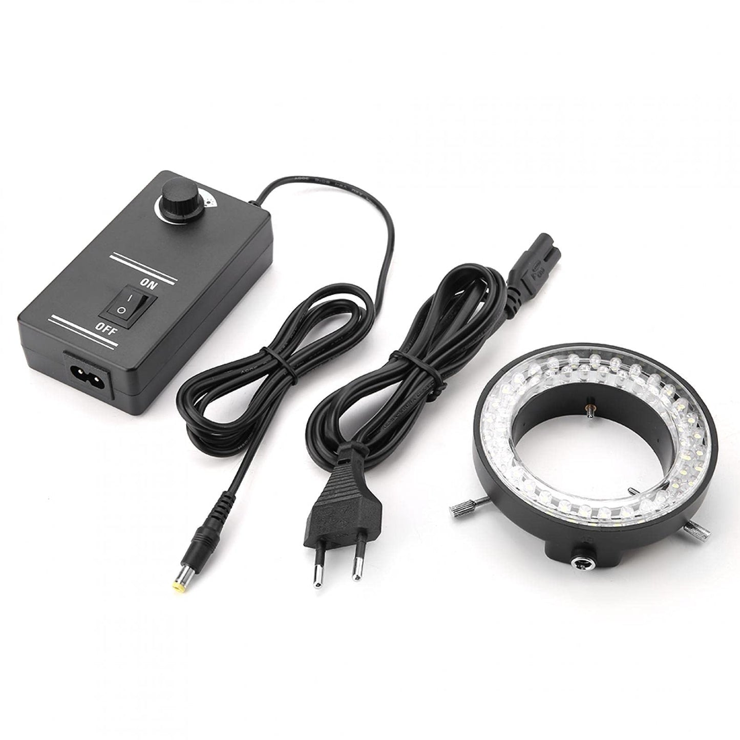 3.5W LED microscope ring light, microscope LED illumination lamp brightness adjustable ring lamp lighting light 100-240V (European regulations)