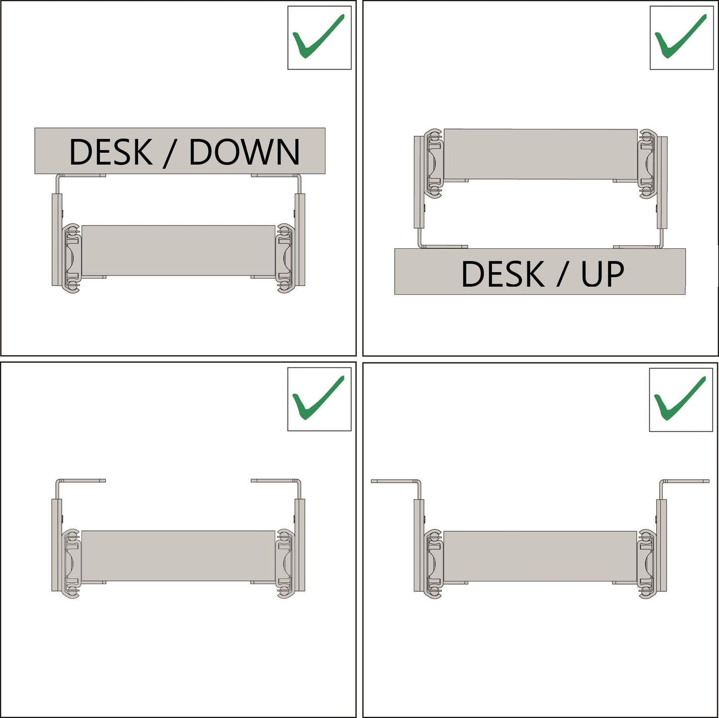FIX&EASY keyboard pull-out Up&Down, keyboard tray 600X300mm black matt finish, pull-out slides with locking function adjustable height black 300mm, set tray and pull-out with lock for keyboard mouse