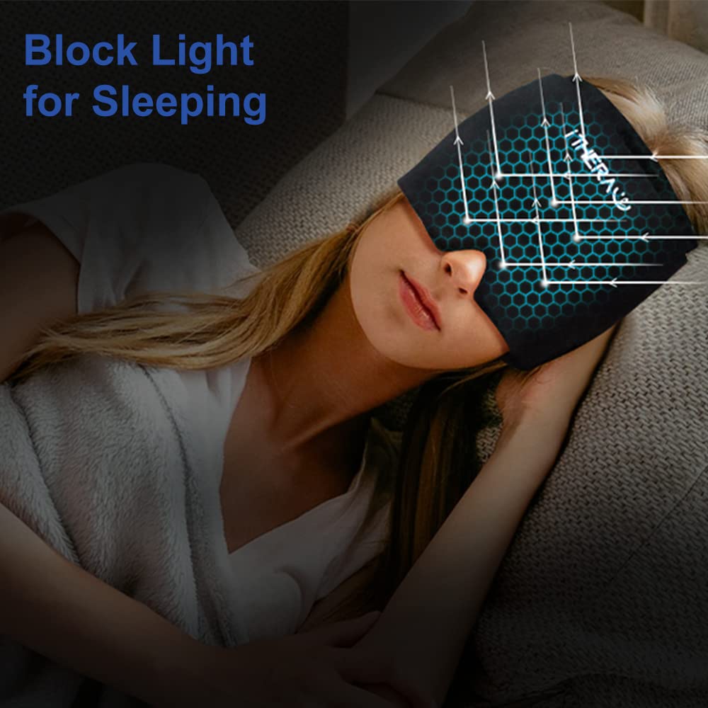 iTHERAU Migraine Mask - Migraine Hat Headache & Migraine Relief Cap Cooling Pack Cooling Sleep Mask Migraine Hood Migraine Cap