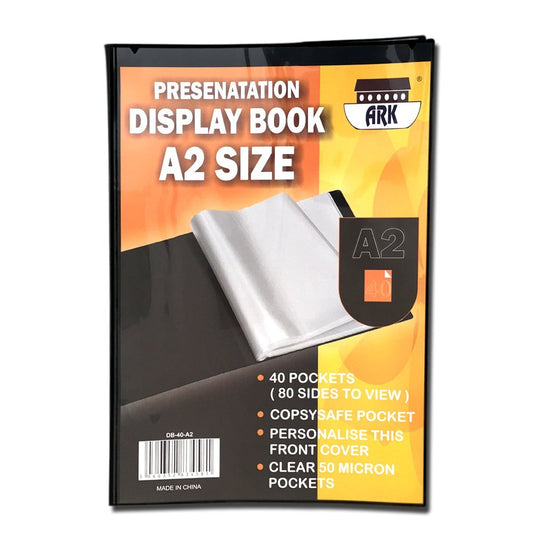 ARK presentation folder, A2, 40 pockets, black, 1 piece.