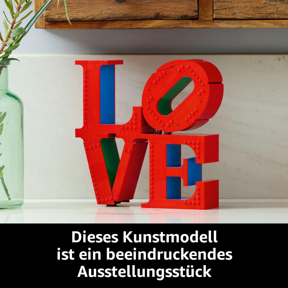 LEGO Art Love, adult set for home decor, Valentine's and Mother's Day gift, couples gift, creative activity for art and design lovers 31214