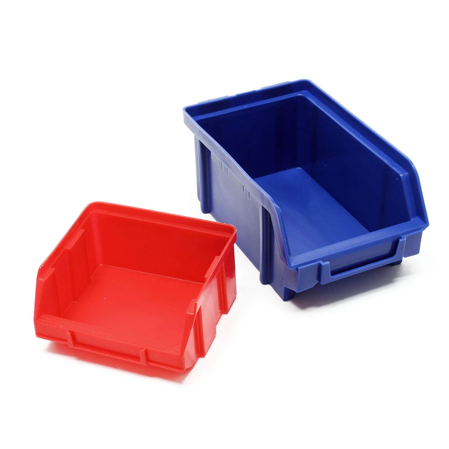 Wiltec plastic stacking boxes 30 pcs. 18 small and 12 large boxes, display case storage bins sorting boxes workshop small parts magazine