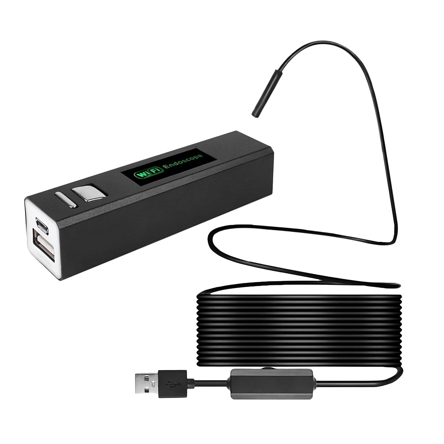 Retoo WiFi Endoscope Camera Mobile Endoscope Inspection Camera Pipe Camera 720P HD with LED Light for Android OS Windows Tablet PC IP67 Snake Camera Waterproof 5M