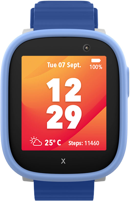 XPLORA X6 Play - waterproof phone watch for kids - 4G, calls, messages, school mode, SOS function, GPS, camera, pedometer - 2 years warranty (BLUE)