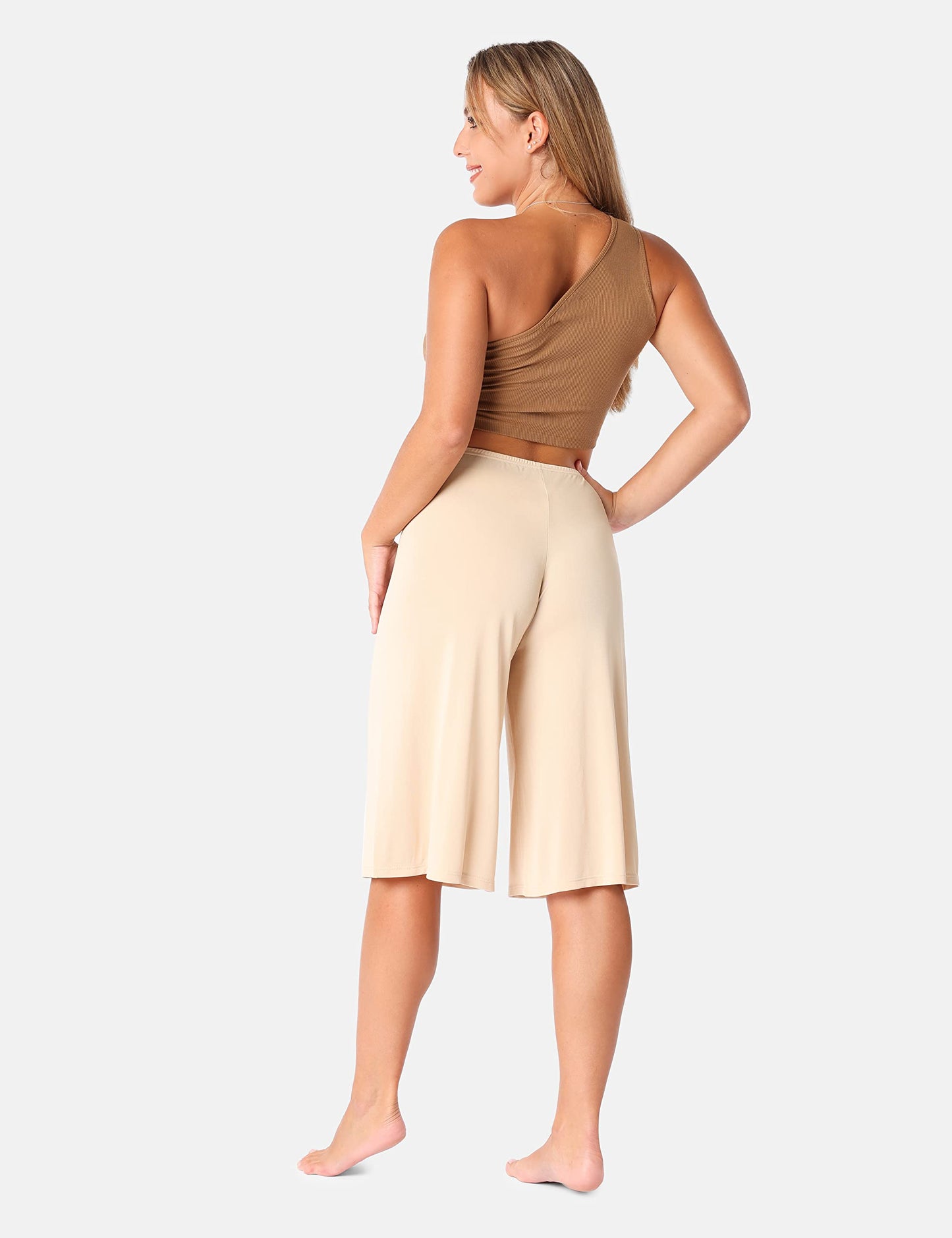 Bellivalini women's slip shorts ME4143 (Beige, S)