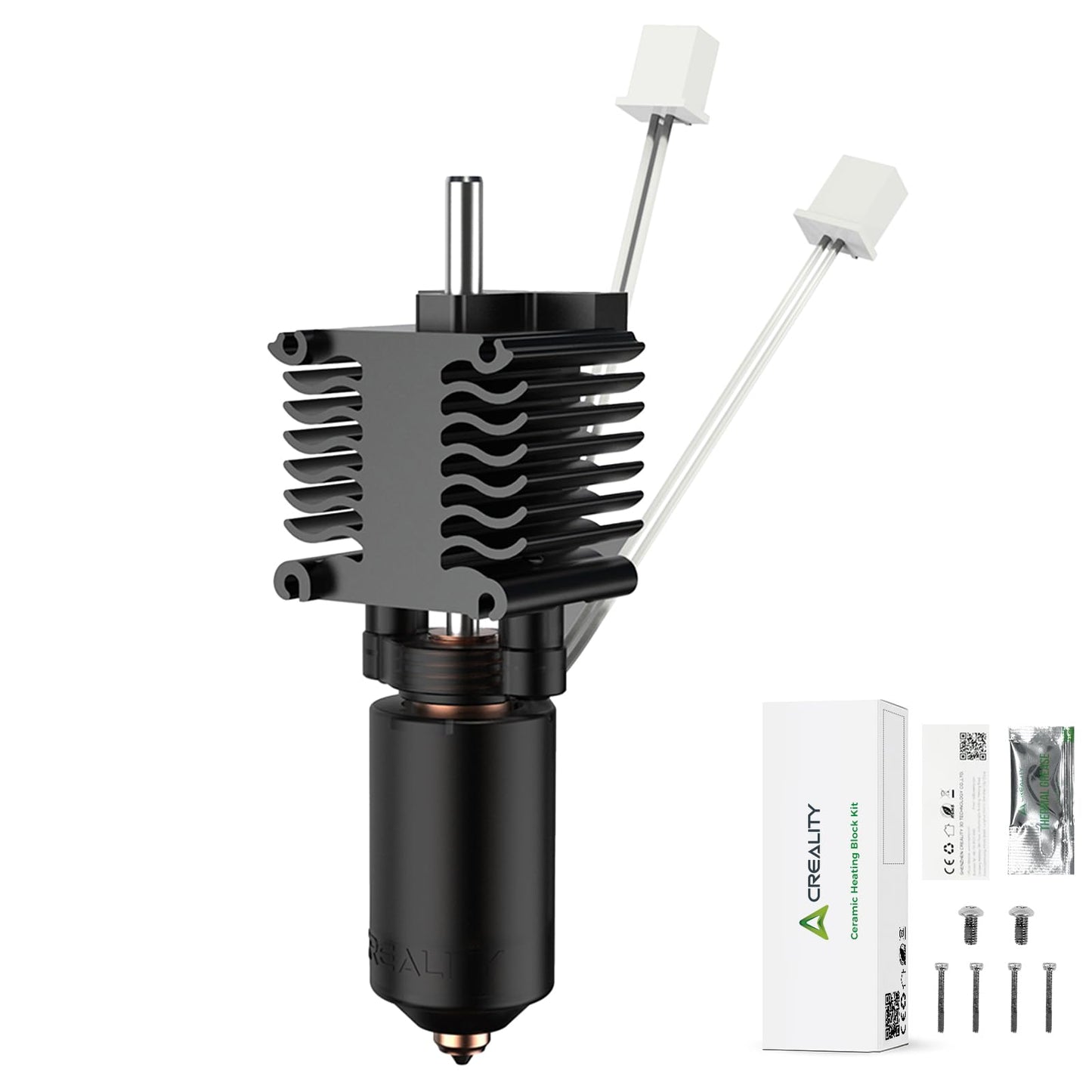 Creality Hi Combo Ceramic Heating Block Kit, official Creality Hi Hotend, upgraded Unicorn Quick-swap Nozzle 3D printer accessory, 300°C high temperature resistance, integrated all-metal design.