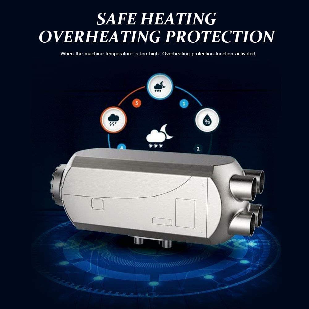Anbull 8kw diesel parking heater, all-metal combustion chamber 12V diesel air heater fuel car heater air heater diesel heater with remote control LCD monitor for RVs, boats, trucks.